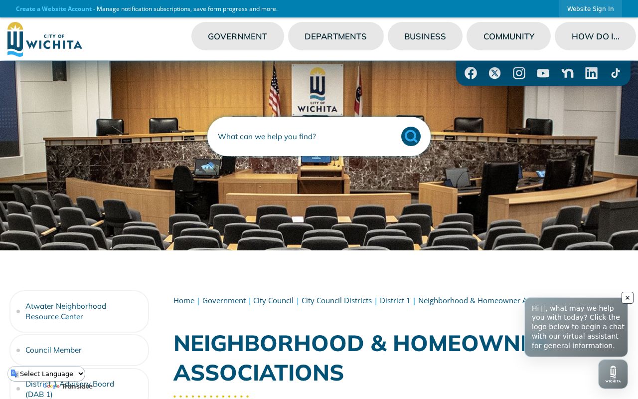 Kansas neighbors reviewing Wichita neighborhood association contacts and boundaries